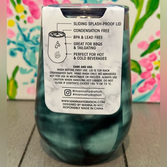 Manna 12oz Stemless Insulated Wine Cup! - Picture 3 of 3